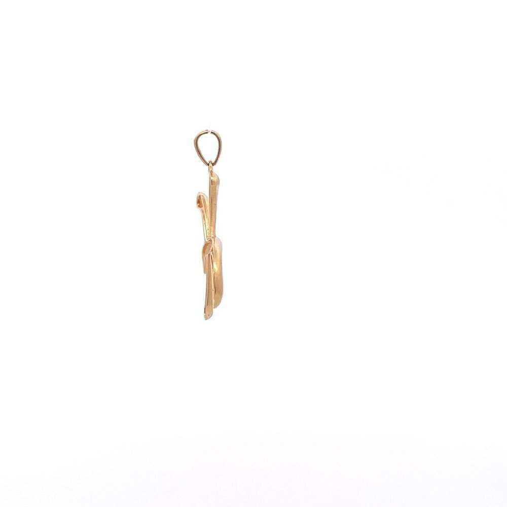 18K Gold Pendant Letter H Initial 2.08 grams - Picture 5 of 9